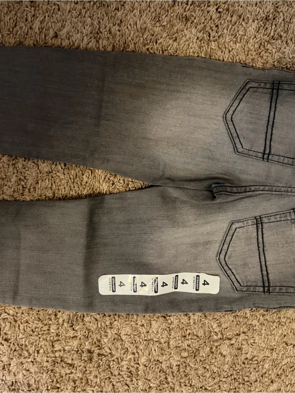 The Children's Place Black/Grey Wash straight Jeans